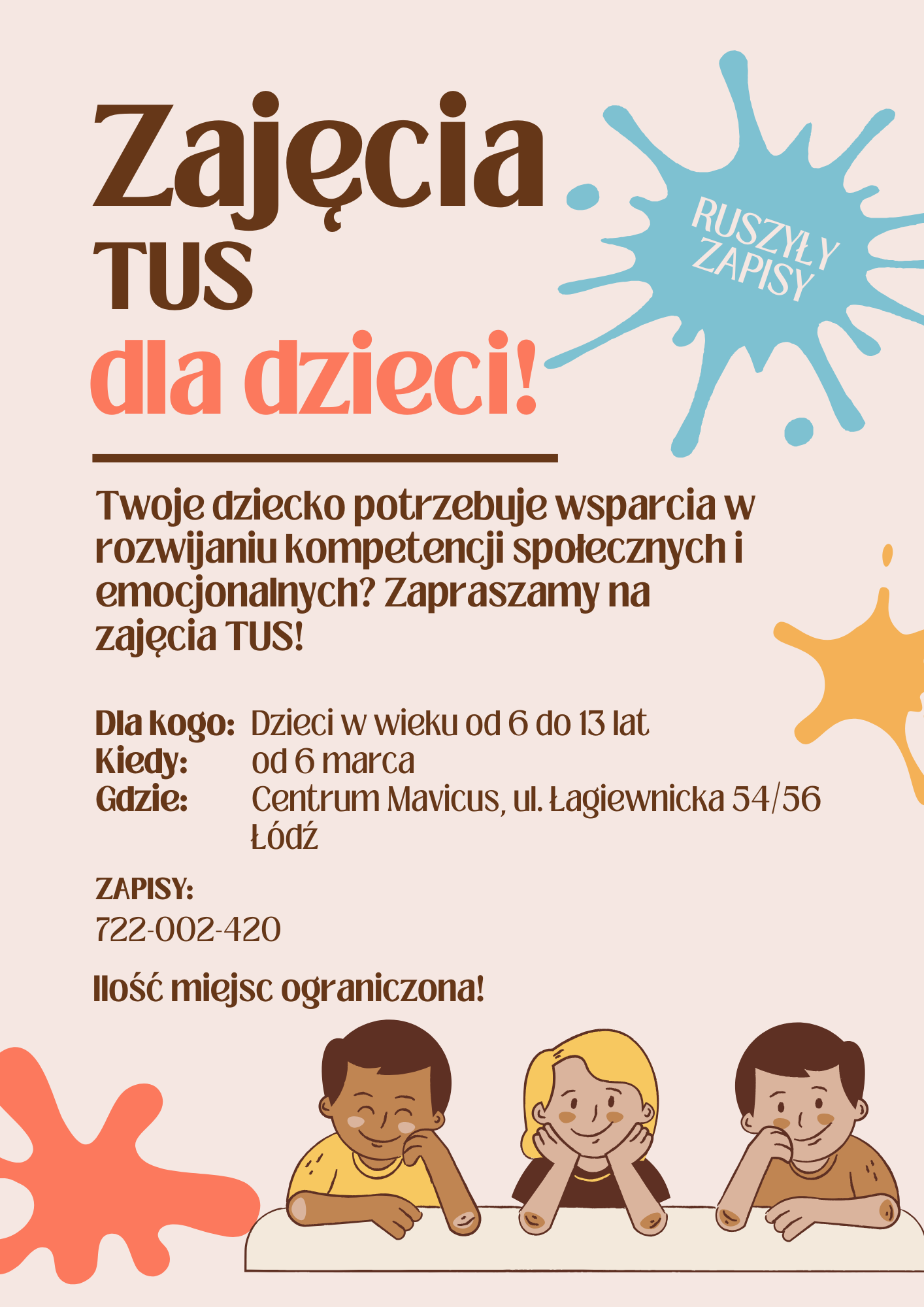 ZAJĘCIA TUS W CENTRUM MAVICUS OD 6 MARCA